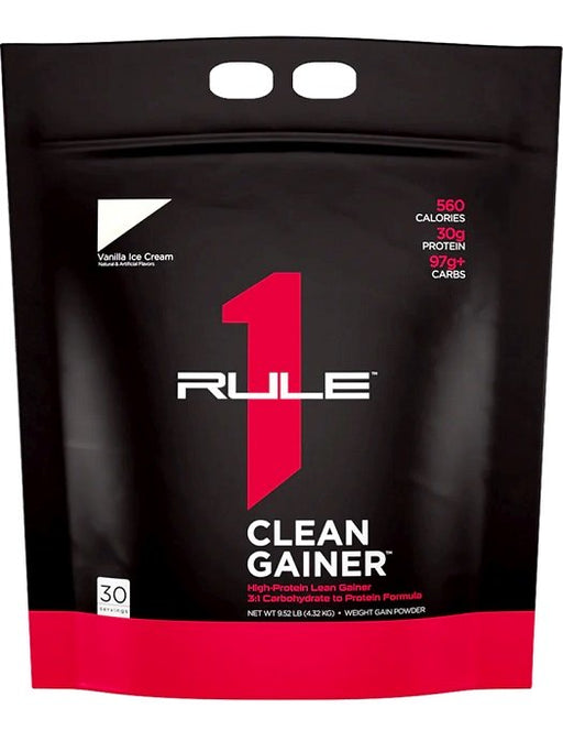 Rule One R1 Clean Gainer Vanilla Ice Cream 4320g at the cheapest price at MYSUPPLEMENTSHOP.co.uk