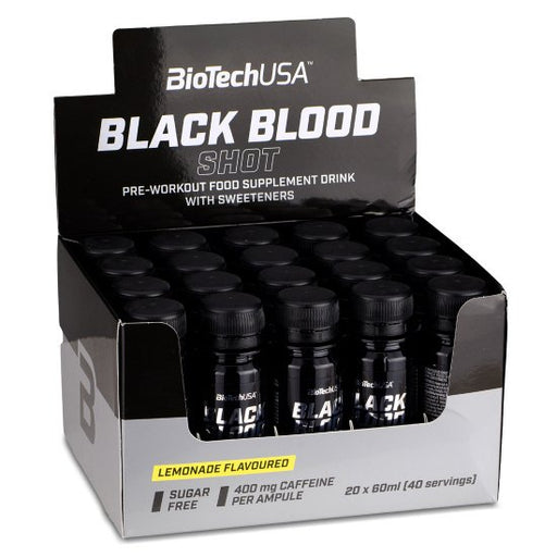 BioTechUSA Black Blood Shot Lemonade 20 x 60 ml. at the cheapest price at MYSUPPLEMENTSHOP.co.uk