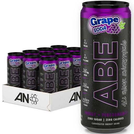 ABE Energy + Performance Cans, Grape Soda - 12 x 330 ml. at MySupplementShop.co.uk