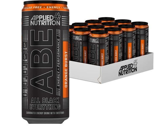 Applied Nutrition ABE Energy + Performance Cans, Orange Burst - 12 x 330ml Best Value Drink Flavored at MYSUPPLEMENTSHOP.co.uk