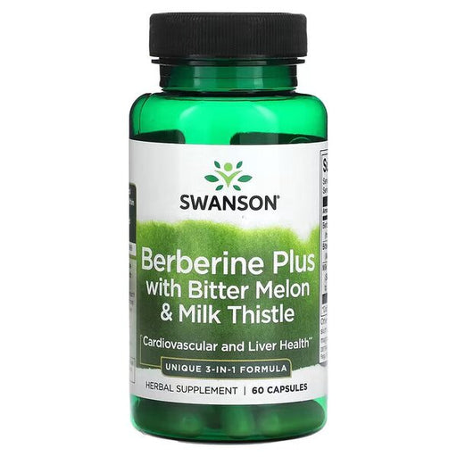 Swanson Berberine Plus with Bitter Melon & Milk Thistle 60 caps for Metabolic Support | Premium Nutritional Supplement at MYSUPPLEMENTSHOP