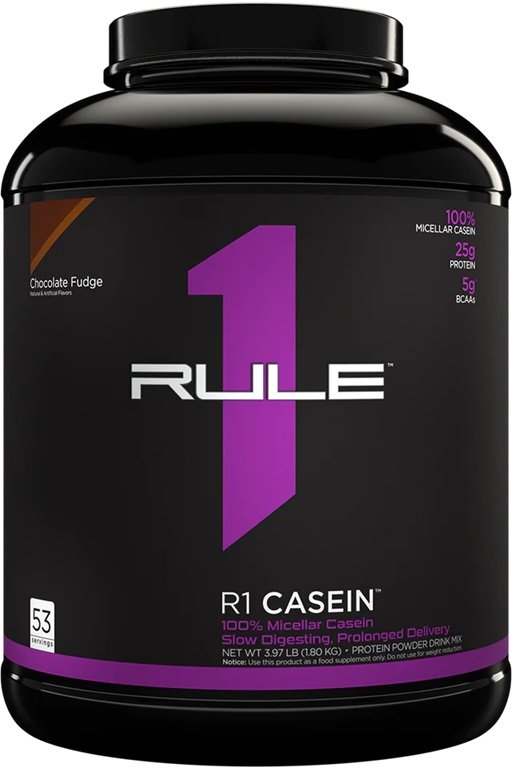 Rule One R1 Casein, Chocolate Fudge - 1800g Best Value Protein Supplement Powder at MYSUPPLEMENTSHOP.co.uk