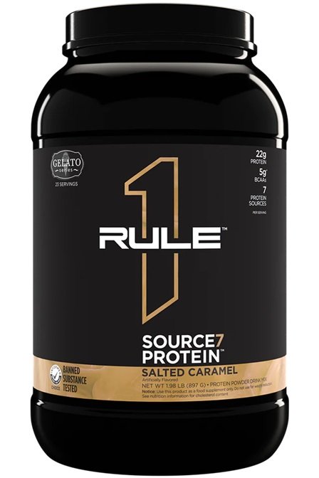 Source7 Protein, Salted Caramel Gelato - 897g | Premium Sports Nutrition at MYSUPPLEMENTSHOP.co.uk