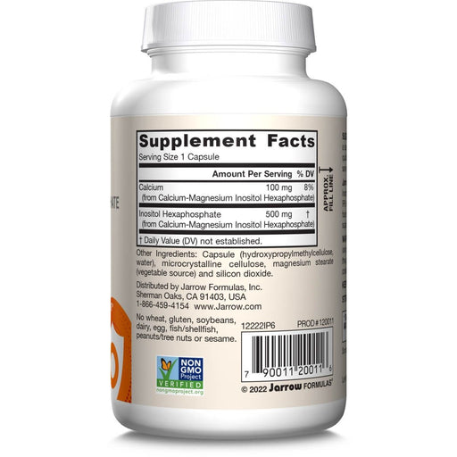 Jarrow Formulas IP6 Inositol Hexaphosphate 500 mg 120 Veggie Capsules | Premium Supplements at MYSUPPLEMENTSHOP