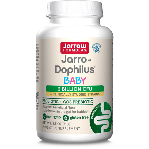 Jarrow Formulas Jarro-Dophilus Baby Probiotic + GOS Prebiotic 3 Billion CFU 2.5oz (71g) | Premium Supplements at MYSUPPLEMENTSHOP