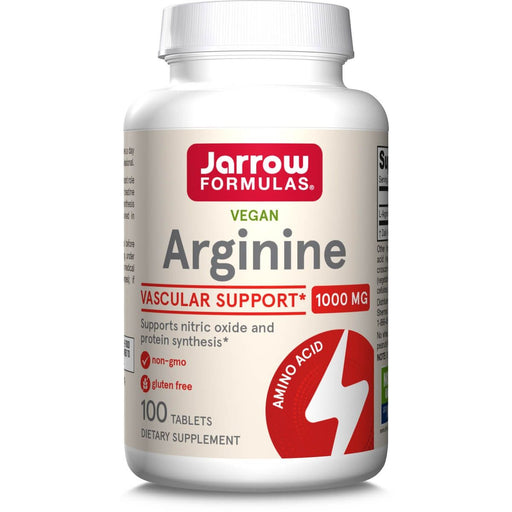 Jarrow Formulas Arginine 1000mg 100 Tablets | Premium Supplements at MYSUPPLEMENTSHOP