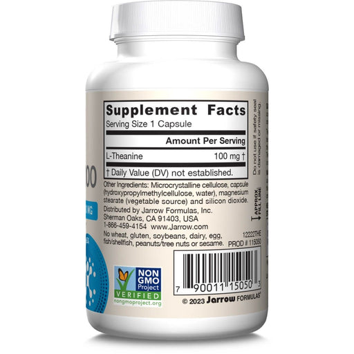 Jarrow Formulas L-Theanine 100mg 60 Veggie Capsules | Premium Supplements at MYSUPPLEMENTSHOP