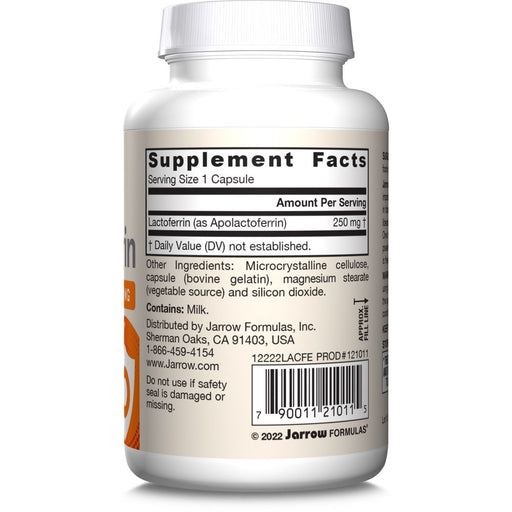 Jarrow Formulas Lactoferrin 250mg 60 Capsules | Premium Supplements at MYSUPPLEMENTSHOP