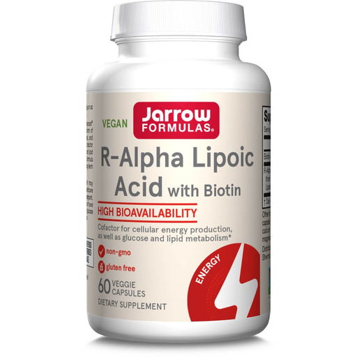 Jarrow Formulas R-Alpha Lipoic Acid + Biotin 60 Veggie Capsules | Premium Supplements at MYSUPPLEMENTSHOP