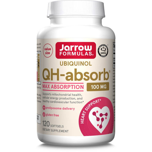 Jarrow Formulas Ubiquinol QH-Absorb 100mg 120 Softgels | Premium Supplements at MYSUPPLEMENTSHOP