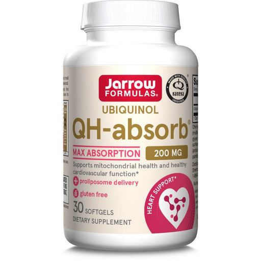 Jarrow Formulas Ubiquinol QH-Absorb 200mg 30 Softgels | Premium Supplements at MYSUPPLEMENTSHOP