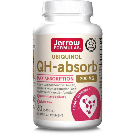 Jarrow Formulas Ubiquinol QH-Absorb 200mg 60 Softgels | Premium Supplements at MYSUPPLEMENTSHOP