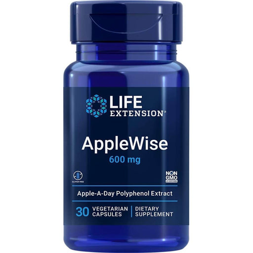 Life Extension AppleWise 600mg 30 Vegetarian Capsules | Premium Supplements at MYSUPPLEMENTSHOP