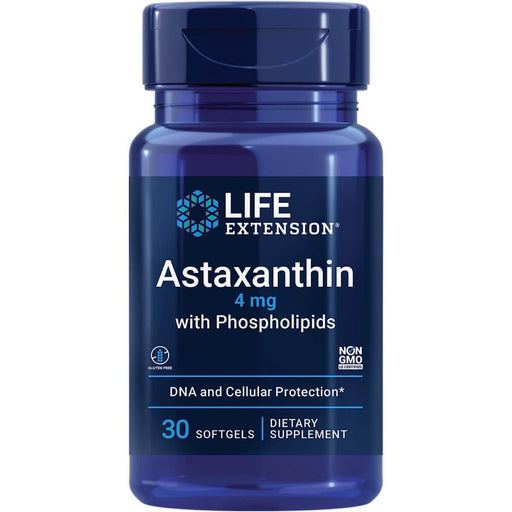 Life Extension Astaxanthin with Phospholipids 4 mg 30 Softgels | Premium Supplements at MYSUPPLEMENTSHOP