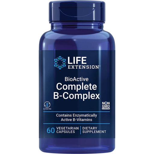 Life Extension BioActive Complete B-Complex 60 Vegetarian Capsules | Premium Supplements at MYSUPPLEMENTSHOP