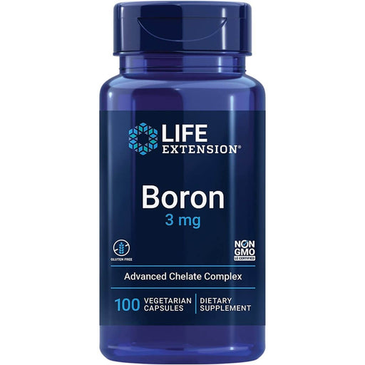 Life Extension Boron 3 mg 100 Vegetarian Capsules | Premium Supplements at MYSUPPLEMENTSHOP