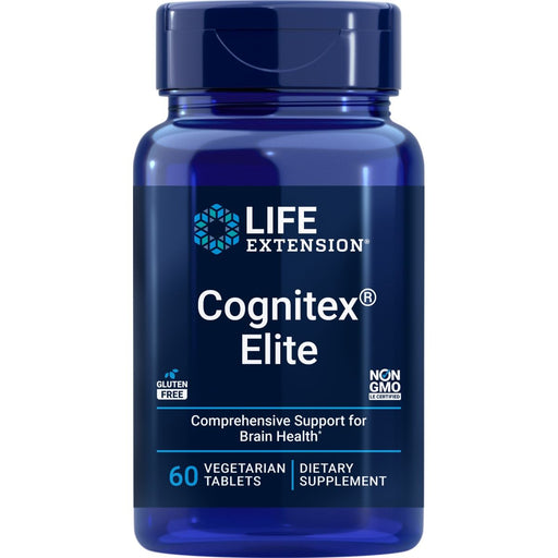 Life Extension Cognitex Elite 60 Vegetarian Tablets | Premium Supplements at MYSUPPLEMENTSHOP