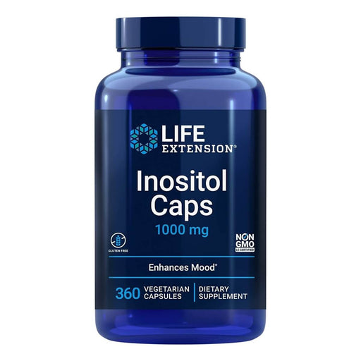 Life Extension Inositol Caps 1000mg 360 Vegetarian Capsules | Premium Supplements at MYSUPPLEMENTSHOP