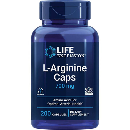 Life Extension L-Arginine Caps 700 mg 200 Capsules | Premium Supplements at MYSUPPLEMENTSHOP