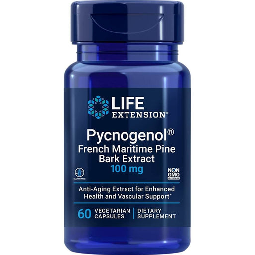 Life Extension Pycnogenol 100 mg 60 Vegetarian Capsules | Premium Supplements at MYSUPPLEMENTSHOP