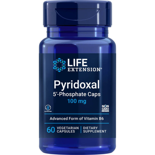 Life Extension Pyridoxal 5'-Phosphate Caps 100mg 60 Vegetarian Capsules | Premium Supplements at MYSUPPLEMENTSHOP