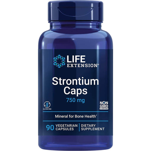 Life Extension Strontium Capsules 750mg 90 Vegetarian Capsules | Premium Supplements at MYSUPPLEMENTSHOP