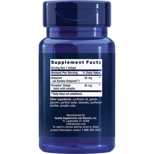 Life Extension Super Ubiquinol CoQ10 with Enhanced Mitochondrial Support 50 mg 30 Softgels | Premium Supplements at MYSUPPLEMENTSHOP