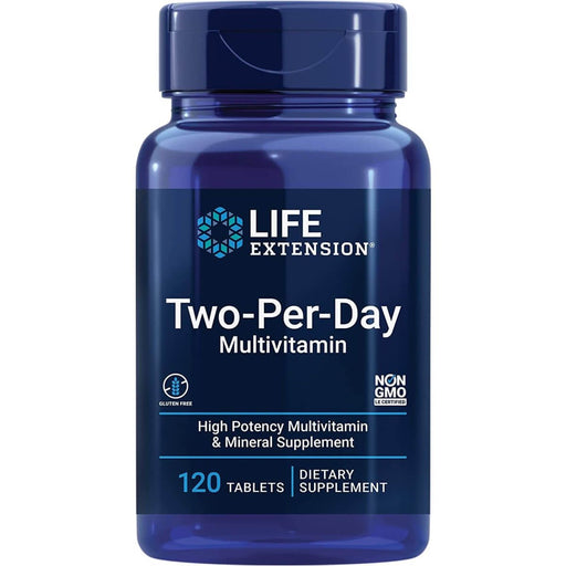 Life Extension Two-Per-Day Multivitamin 120 Tablets | Premium Supplements at MYSUPPLEMENTSHOP