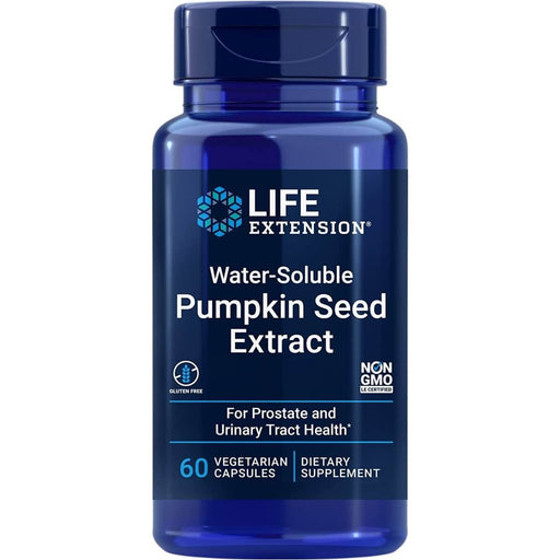 Life Extension Water-Soluble Pumpkin Seed Extract 60 Vegetarian Capsules | Premium Supplements at MYSUPPLEMENTSHOP