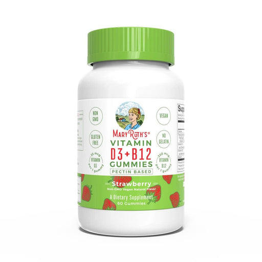 MaryRuth's Vitamin D3+B12 60 Gummies (Strawberry) | Premium Supplements at MYSUPPLEMENTSHOP