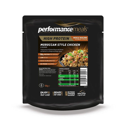 Performance Meals Protein Meal Pouch 350g Moroccan Style Chicken & Quinoa | Top Rated Sports Supplements at MySupplementShop.co.uk