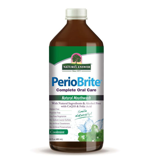 Nature's Answer PerioBrite Mouthwash Cool Mint 16 Oz (480ml) | Premium Supplements at MYSUPPLEMENTSHOP