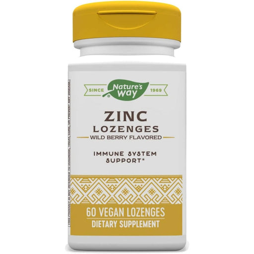 Nature's Way Zinc Lozenges (Wild Berry Flavoured) 60 Vegan Lozenges | Premium Supplements at MYSUPPLEMENTSHOP