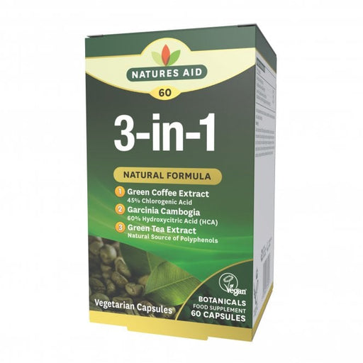 Natures Aid 3-in-1 Natural Formula 60 Caps | Top Rated Sports Supplements at MySupplementShop.co.uk