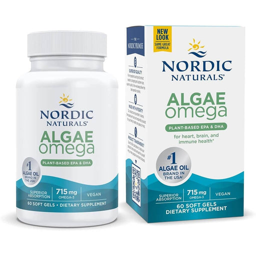 Nordic Naturals Algae Omega-3 715mg 60 Vegen Softgels | Premium Supplements at MYSUPPLEMENTSHOP