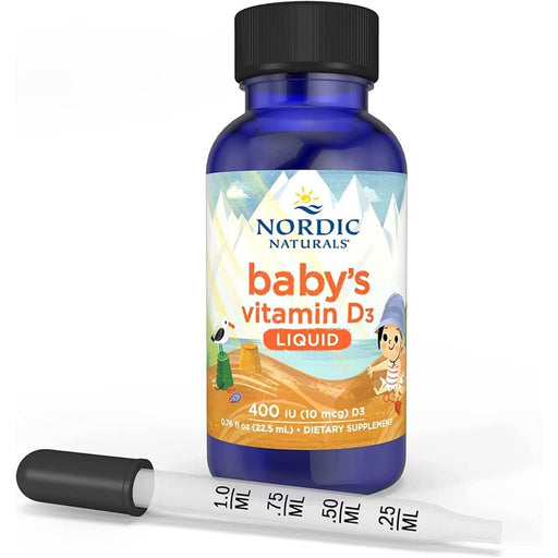 Nordic Naturals Baby's Vitamin D3 400iu 0.76 fl oz | Premium Supplements at MYSUPPLEMENTSHOP
