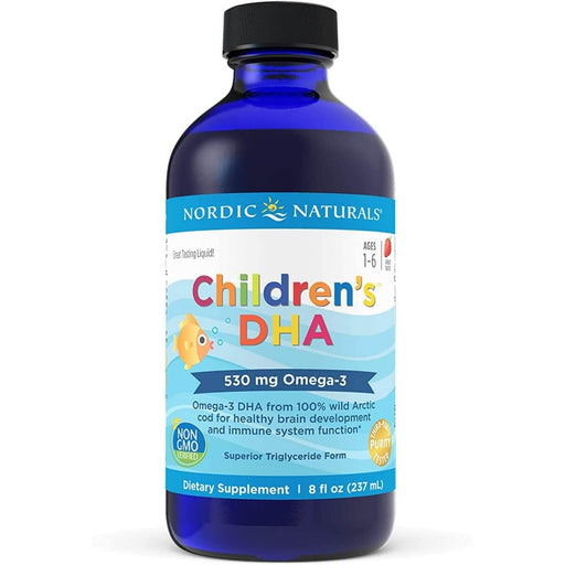 Nordic Naturals Children's DHA 530mg Omega-3 8 fl oz (Strawberry) | Premium Supplements at MYSUPPLEMENTSHOP