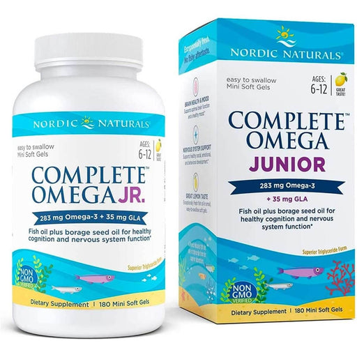 Nordic Naturals Complete Omega 3,6,9 Junior 180 Mini Softgels (Lemon) | Premium Supplements at MYSUPPLEMENTSHOP