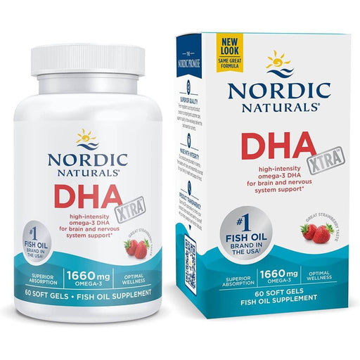 Nordic Naturals DHA Xtra 1660mg 60 Softgels (Strawberry) | Premium Supplements at MYSUPPLEMENTSHOP