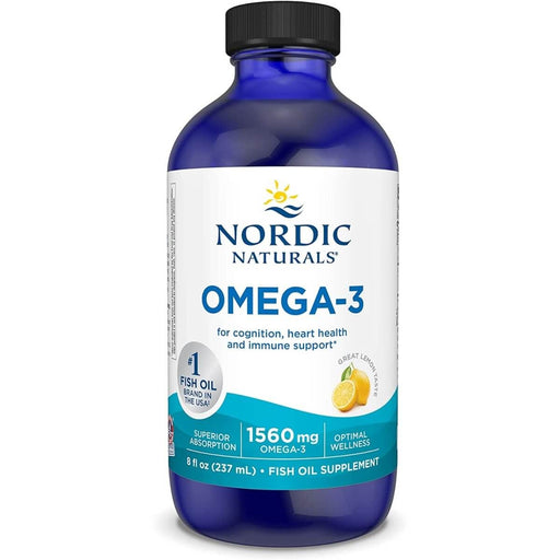 Nordic Naturals Omega-3 1,560mg Lemon Flavour 8 fl oz | Premium Supplements at MYSUPPLEMENTSHOP