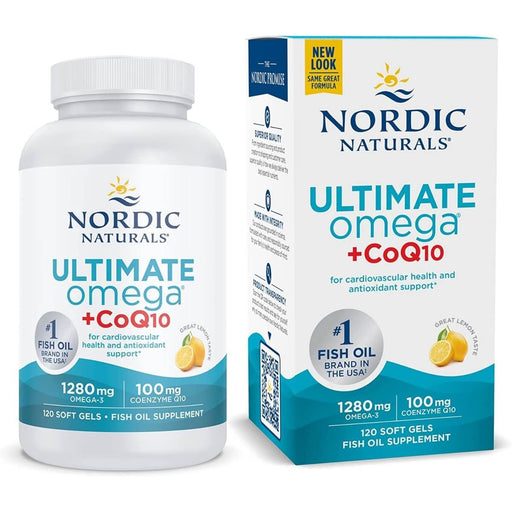 Nordic Naturals Ultimate Omega 1280mg + CoQ10 120 Softgels | Premium Supplements at MYSUPPLEMENTSHOP