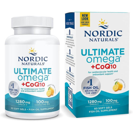 Nordic Naturals Ultimate Omega 1280mg + CoQ10 60 Softgels | Premium Supplements at MYSUPPLEMENTSHOP