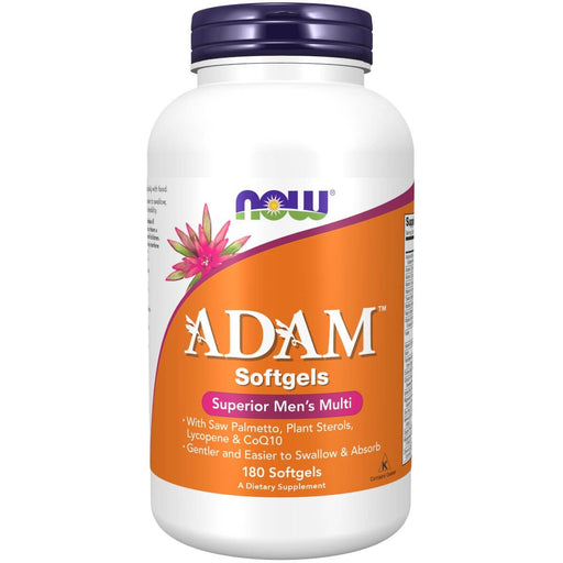NOW Foods ADAM Men's Multivitamin 180 Softgels | Premium Supplements at MYSUPPLEMENTSHOP