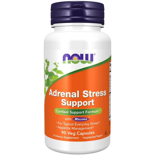 NOW Foods Adrenal Stress Support with Relora 90 Veg Capsules | Premium Supplements at MYSUPPLEMENTSHOP