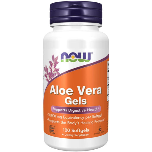 NOW Foods Aloe Vera 10,000 mg 100 Softgels | Premium Supplements at MYSUPPLEMENTSHOP
