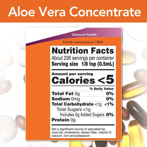 NOW Foods Aloe Vera Concentrate 4oz (118ml) | Premium Supplements at MYSUPPLEMENTSHOP