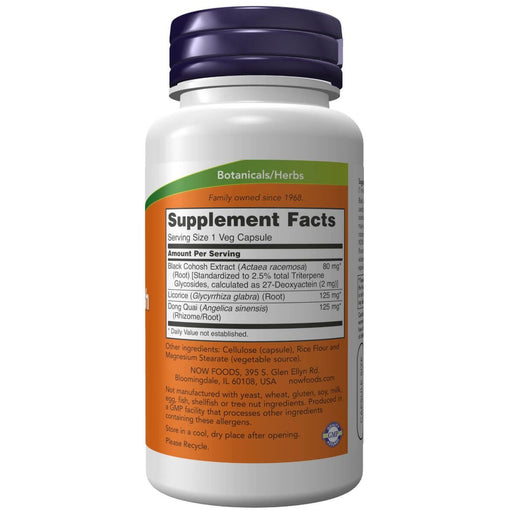 NOW Foods Black Cohosh Root 80 mg 90 Veg Capsules | Premium Supplements at MYSUPPLEMENTSHOP