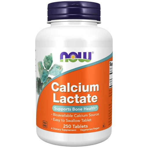 NOW Foods Calcium Lactate 250 Tablets | Premium Supplements at MYSUPPLEMENTSHOP