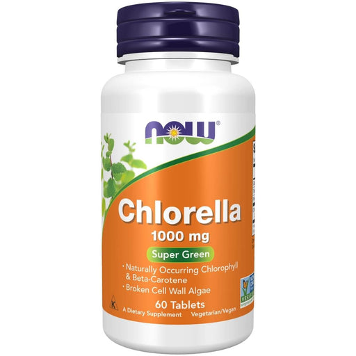 NOW Foods Chlorella 1000 mg 60 Tablets | Premium Supplements at MYSUPPLEMENTSHOP