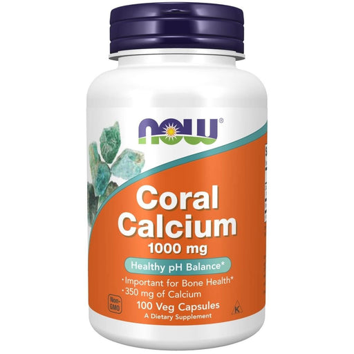 NOW Foods Coral Calcium 1,000 mg 100 Veg Capsules | Premium Supplements at MYSUPPLEMENTSHOP